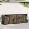 Gurulós kuka tároló 3 kukához Acél Antracit