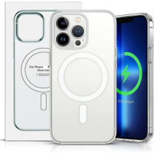 GYÁRI MINŐSÉGŰ APPLE IPHONE 15 PRO MAX ÁTLÁTSZÓ MÁGNESES MAGSAFE TOK tok és táska