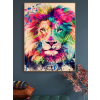  Gyémántszemes kirakó 30 x 40 cm - Oroszlánfej multicolor