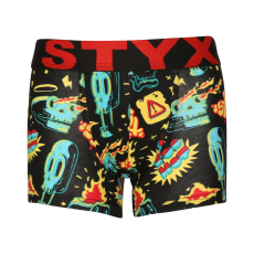  Gyerek boxeralsó Styx művészet sportos gumipánt toohot (GJ1458) 9-11 éves