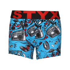  Gyerek boxeralsó Styx művészet sportos gumipánt zene (GJ1558) 9-11 éves