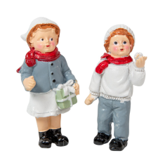  Gyerek figura poly M7cm 2db-os dekorációs kellék