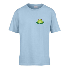  Gyerek póló Ovis jelel Béka mintával Világos kék 146 méret gyerek póló