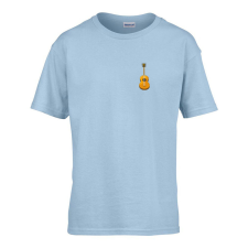  Gyerek póló Ovis jelel Gitár mintával Világos kék 134 méret gyerek póló