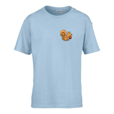  Gyerek póló Ovis jelel Mókus mintával Világos kék 122 méret gyerek póló