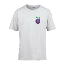  Gyerek póló Ovis jelel Szilva mintával Fehér 134 méret gyerek póló