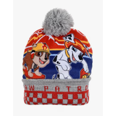  Gyerek sapka, Paw Patrol, Mancs Őrjárat, poliészter/akril, többszínű, kötött 52 cm