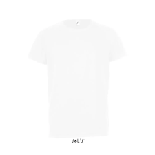 Gyerek SPORTY raglán ujjú kereknyakú sportpóló, SOLS SO01166, White-6A gyerek póló