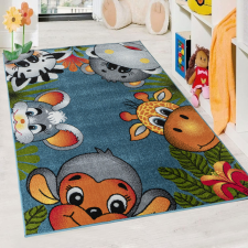  Gyerek szőnyeg Kék Majmos 133x190cm lakástextília