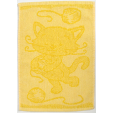  Gyerek törülköző BEBÉ cica sárga 30x50 cm lakástextília