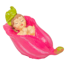  Gyerek virágban pink poly M5,5x8cm dekorációs kellék