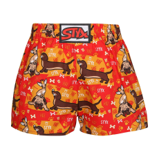  gyerekek bő szárú boxeralsók Styx art klasszikus gumipánt kutyák (J1554) 12-14 éves