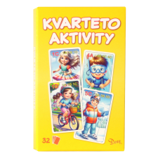  Gyerekek tevékenységgel kvartett kártya kártyajáték