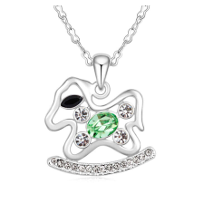 Gyerekkorom Swarovski kristályos nyaklánc-zöld nyaklánc