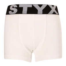  Gyermek boxeralsó Styx sportos gumipánt fehér (GJ1061) 4-5 éves