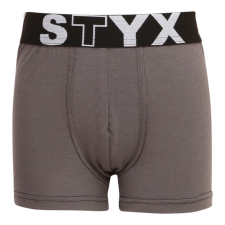Gyermek boxeralsó Styx sportos gumipánt sötét szürke (GJ1063) 4-5 éves gyerek alsó