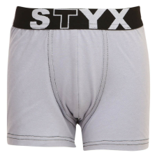 Gyermek boxeralsó Styx sportos gumipánt világosszürke (GJ1067) 4-5 éves gyerek alsó