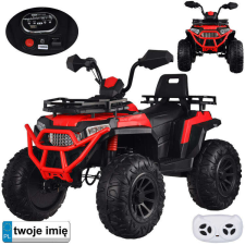 Gyermek elektromos quad 4x4, markolatban gázlengéscsillapítóval, piros elektromos járgány