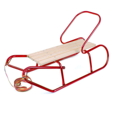 Gyermek fém szánkó háttámlával BAYO 87 cm piros szánkó