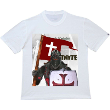 Gyermek póló Fortnite Dark Knight Fehér gyerek póló