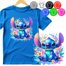  GYERMEK PÓLÓ - LILA LILO MESE MINTÁK - M 134-140 gyerek póló