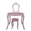  Gyermek sminkasztal és kisszék rózsaszín színben 108 x 71 x 39,5 cm