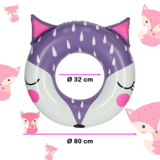  Gyermek úszógumi 80cm róka úszógumi, karúszó