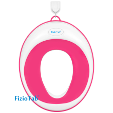Gyermek WC szűkítő, FizioTab®, fehér/rózsaszín bili