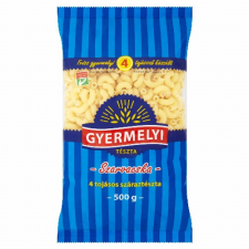 GYERMELYI ZRT Gyermelyi szarvacska 4 tojásos száraztészta 500 g alapvető élelmiszer