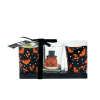 Gyertya & Decor Halloween üveg gyertyatartó szett díszdobozban narancs-fekete
