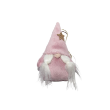 Gyertya &amp; Decor Karácsonyi kis manó dísz rózsaszín karácsonyi dekoráció
