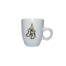 Gyertya &amp; Decor Kávés bögre fehér-arany csizmás bögrék, csészék