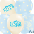 Gyertya & Decor Pöttyös és sima babaváró lufi It's a boy felirattal