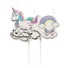  Gyertya – Boldog szülinapot – Unikornis party kellék