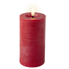  Gyertya LED-es piros D7cm M15cm dekorációs kellék