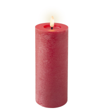  Gyertya LED-es piros D7cm M19cm dekorációs kellék