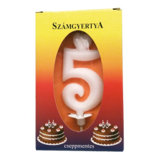  Gyertya szám nagy dobozos 5 party kellék