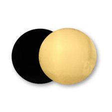 Gyertyakovács 30 cm-es kétoldalú arany-fekete tortaalátét 10 db sütés és főzés