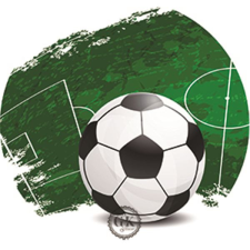 Gyertyakovács Díszített ostyalap, football, 20 cm sütés és főzés