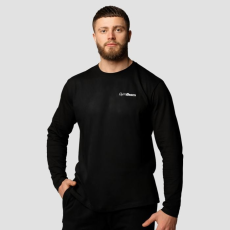 GymBeam Basic hosszú ujjú férfi póló Black XXL