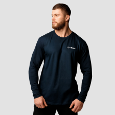 GymBeam Basic hosszú ujjú férfi póló Navy S férfi póló