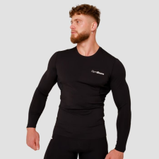 GymBeam High kompressziós hosszú ujjú póló Black XXL férfi póló