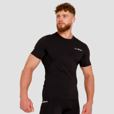 GymBeam High kompressziós rövid ujjú póló Black XL férfi póló