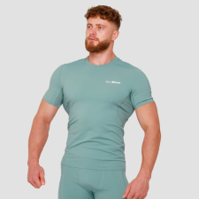 GymBeam High kompressziós rövid ujjú póló Blue XXL férfi póló