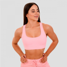 GymBeam Mesh Panel Sport Bra pink női edzőruha