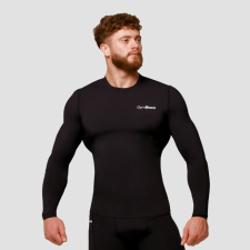GymBeam Mid kompressziós hosszú ujjú póló Black XXL férfi póló
