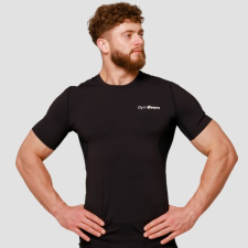 GymBeam Mid kompressziós póló Black S férfi póló