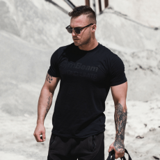 GymBeam Póló Beyond Limits Black Black M