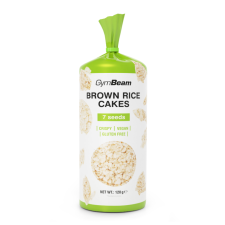GymBeam Puffasztott barnarizs-szelet 12 x 120 g quinoa és chia reform élelmiszer