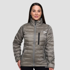 GymBeam Puffer női kabát Vetiver/Black